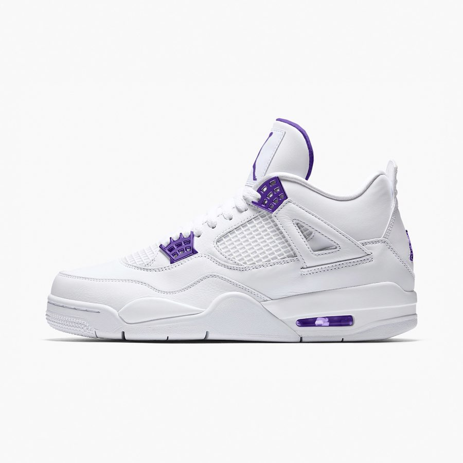 Air Jordan 4 Purple Metallic Shoes [20og4145] 85.00